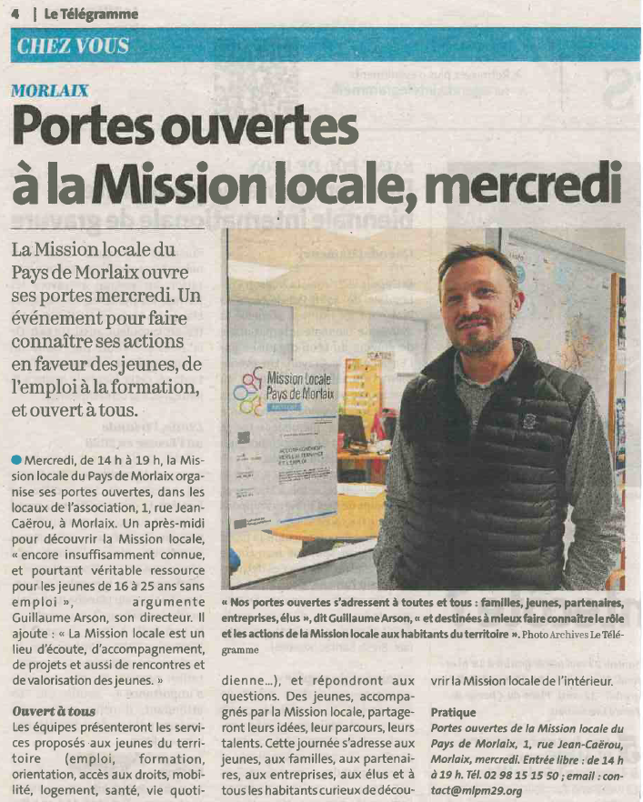 Portes Ouvertes de la Mission Locale !
